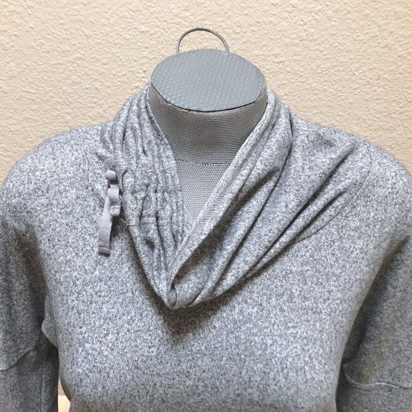 Cowl Neck Knit Heather Grey Sweater Shirt. Size Medium St. Johns Bay. NW… - Picture 4 of 10